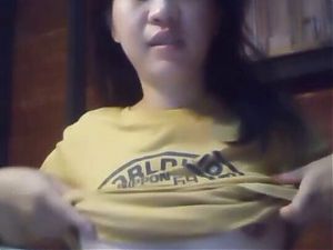 Asian girl video at home solo horny masturbate alone