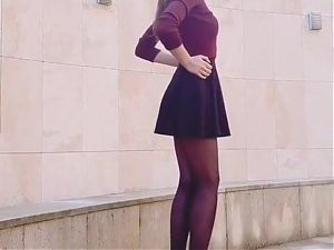 My short skirt great in public